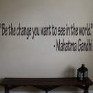 Mahatma Gandhi Inspirational Quote Vinyl Wall Sticker Decal 5.5"h x 22"w