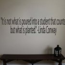 Inspirational Teacher Classroom School Wall Quote Sticker Decal 5.5"h x 22"w