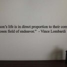 Vince Lombardi Football Sports Quote Vinyl Wall Sticker Decal 2.5"h x 40"w Vince Lombardi Football Sports Quote Vinyl Wall Sticker Decal 2.5"h x 40"w