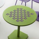 Seashell Beach Chess & Checker Game Board Vinyl Sticker Decal 20"h x 20"w
