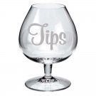 Make your Own TIPS Jar Frosted Etched Glass Vinyl Sticker Decal 2"h x 3"w