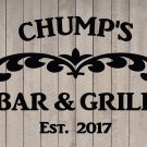 Custom Family Bar & Grill Vinyl Wall Quote Sticker Decal 22"h x 28"w- 40"w