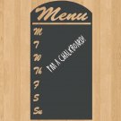Menu Board Weekly Chalkboard Sign Vinyl Wall Sticker Decal 11"h x 26"w