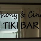 Custom Tiki Bar Martini Vinyl Wall Quote Sticker Decal 11"h x 36"w