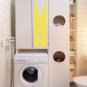 Clothespin Laundry Room Vinyl Wall Sticker Decal 6"w x 22"h