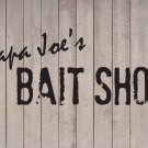 Custom Bait Shop Vinyl Wall Quote Sticker Decal 8"h x 22"w