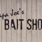 Custom Bait Shop Vinyl Wall Quote Sticker Decal 8"h x 22"w