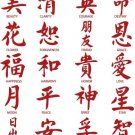 Chinese Words Inspirational Vinyl Stickers (20 Decals)