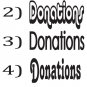 Make your Own DONATIONS or TIPS Jar Vinyl Sticker Decal