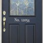 Elegant House Numbers Vinyl Sticker Decal 4.5"h x 22"w