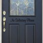 No Soliciting Please Vinyl Sticker Decal 4.5"h x 22"w