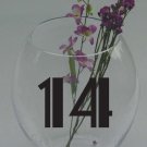 Wedding Table Numbers 1-15 Vinyl Sticker Decals (4"h Numbers) 1920's Theme