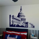 Capitol Building Washington DC Senate Vinyl Wall Sticker Decal 22"h x 30"w Capitol Building Washington DC Senate Vinyl Wall Sticker Decal 22"h x 30"w