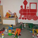 Kids Train Locomotive Vinyl Wall Sticker Decal 24"h x 22"w