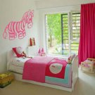 Cute Zebra Nursery Vinyl Wall Sticker Decal