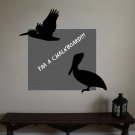 Pelican Chalkboard Memo Office Vinyl Wall Sticker