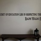 Ralph Waldo Emerson Inspirational Classroom Quote Vinyl Wall Sticker 2"h x 22"w