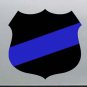Thin Blue Line Fallen Officer Police Badge Shield Vinyl Sticker Decal 22 inch