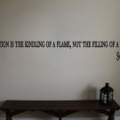 Socrates Inspirational Classroom Quote Vinyl Wall Sticker Decal 1.75"h x 22"w Socrates Inspirational Classroom Quote Vinyl Wall Sticker Decal 1.75"h x 22"w