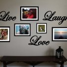Live Love Laugh Vinyl Wall Sticker Decal 12"w Live Love Laugh Vinyl Wall Sticker Decal 12"w