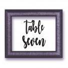 Wedding Table Numbers one to twenty Centerpiece Vinyl Sticker Decals 5"w (b)
