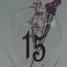 Wedding Table Numbers 1-20 Custom Vinyl Sticker Decals (4"h Numbers)