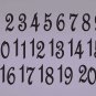 Wedding Table Numbers 1-20 Custom Vinyl Sticker Decals (4"h Numbers)