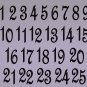 Wedding Table Numbers 1-25 Custom Vinyl Sticker Decals (4"h Numbers)