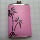 Palm Tree Bachelorette Party Stainless Steel Alcohol Liquor Flask 6 oz 8 oz.