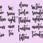 Wedding Table Numbers one to twenty Centerpiece Vinyl Sticker Decals 5"w