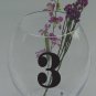 Wedding Table Numbers 1-20 Vinyl Sticker Decals