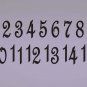 Wedding Table Numbers 1-15 Custom Vinyl Sticker Decals (4"h Numbers)