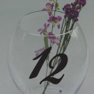 Wedding Table Numbers 1-20 Custom Vinyl Sticker Decals (3"h Numbers) (b)