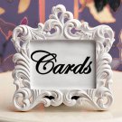 Cards Script Wedding Vinyl Sticker Decal 3"h x 8"w