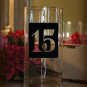 Wedding Table Numbers 1-15 Vinyl Sticker Decals (3"h Squares)