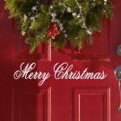 Merry Christmas Vinyl Sticker Decal 4.5"h x 22"w
