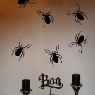 CREEPY SPIDERS Halloween Vinyl Wall Sticker Decal CREEPY SPIDERS Halloween Vinyl Wall Sticker Decal