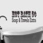 Hot Bath 5 Cents Bathroom Vinyl Wall Quote Sticker Decal 11"h x 22"w