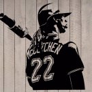 Andrew McCutchen Pirates Baseball Player Vinyl Wall Sticker Decal 44"h x 43"w