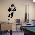 Football Player Wide Receiver Vinyl Wall Sticker Decal 22"w x 48"h