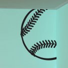 Baseball Room Corner Sports Vinyl Sticker Decal 42"h x 40"w