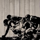 Offensive Linemen Football Vinyl Wall Sticker Decal 54" w x 30" h Offensive Linemen Football Vinyl Wall Sticker Decal 54" w x 30" h