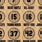 Retired Yankees Pinstripe Jersey Baseball Design Vinyl Decals (23 Sticker Sheet) Retired Yankees Pinstripe Jersey Baseball Design Vinyl Decals (23 Sticker Sheet)