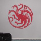 Game of Thrones Targaryen 22"w and Stark 19"h x 22"w Vinyl Wall Sticker Decals Game of Thrones Targaryen 22"w and Stark 19"h x 22"w Vinyl Wall Sticker Decals