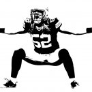 Clay Matthews Green Bay Packers Football Vinyl Wall Sticker Decal