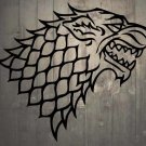 Game of Thrones House of Stark Direwolf Vinyl Wall Sticker Decal 17"h x 20"w Game of Thrones House of Stark Direwolf Vinyl Wall Sticker Decal 17"h x 20"w