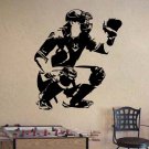 Baseball Player Catcher Vinyl Wall Sticker Decal 25"h x 22"w