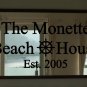 Custom Beach House Vinyl Wall Sticker Decal 15"h x 36"-40"w