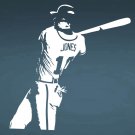 Chipper Jones Braves Baseball Player Vinyl Wall Sticker Decal 23"h x 22"w Chipper Jones Braves Baseball Player Vinyl Wall Sticker Decal 23"h x 22"w