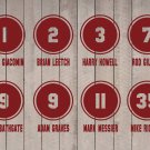 Retired New York Rangers Hockey Vinyl Decals (8 Sticker Sheet) 5"h each Retired New York Rangers Hockey Vinyl Decals (8 Sticker Sheet) 5"h each